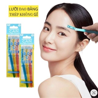 Set 3 dao cạo lông mày lông mặt KAI