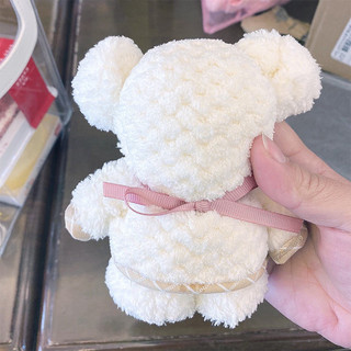 Khăn mặt gấp hình gấu teddy mini dễ thương-, khăn lông cừu san hô quà tặng sinh nhật N9