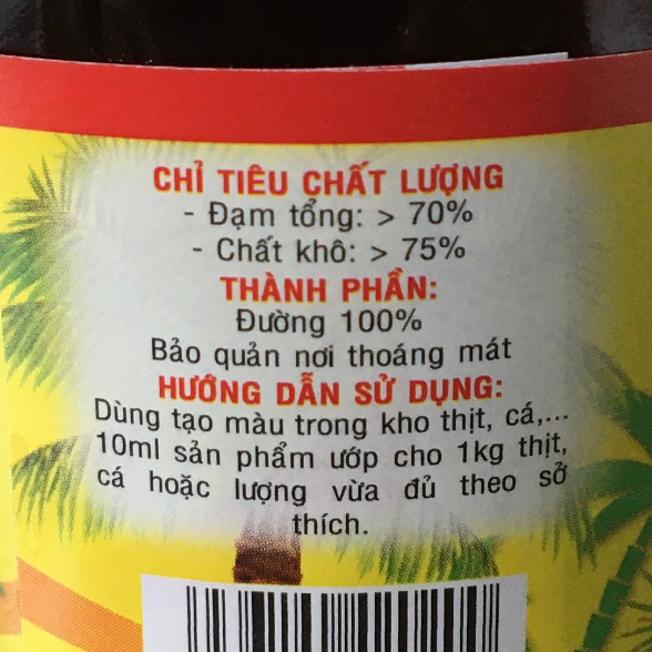 Nước màu THÀNH ĐẠT chai 100ml  - Nước màu dùng kho thịt, cá - Nước màu đặc biệt thơm ngon, màu đẹp tự nhiên