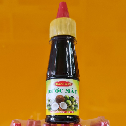 Nước màu THÀNH ĐẠT chai 100ml  - Nước màu dùng kho thịt, cá - Nước màu đặc biệt thơm ngon, màu đẹp tự nhiên