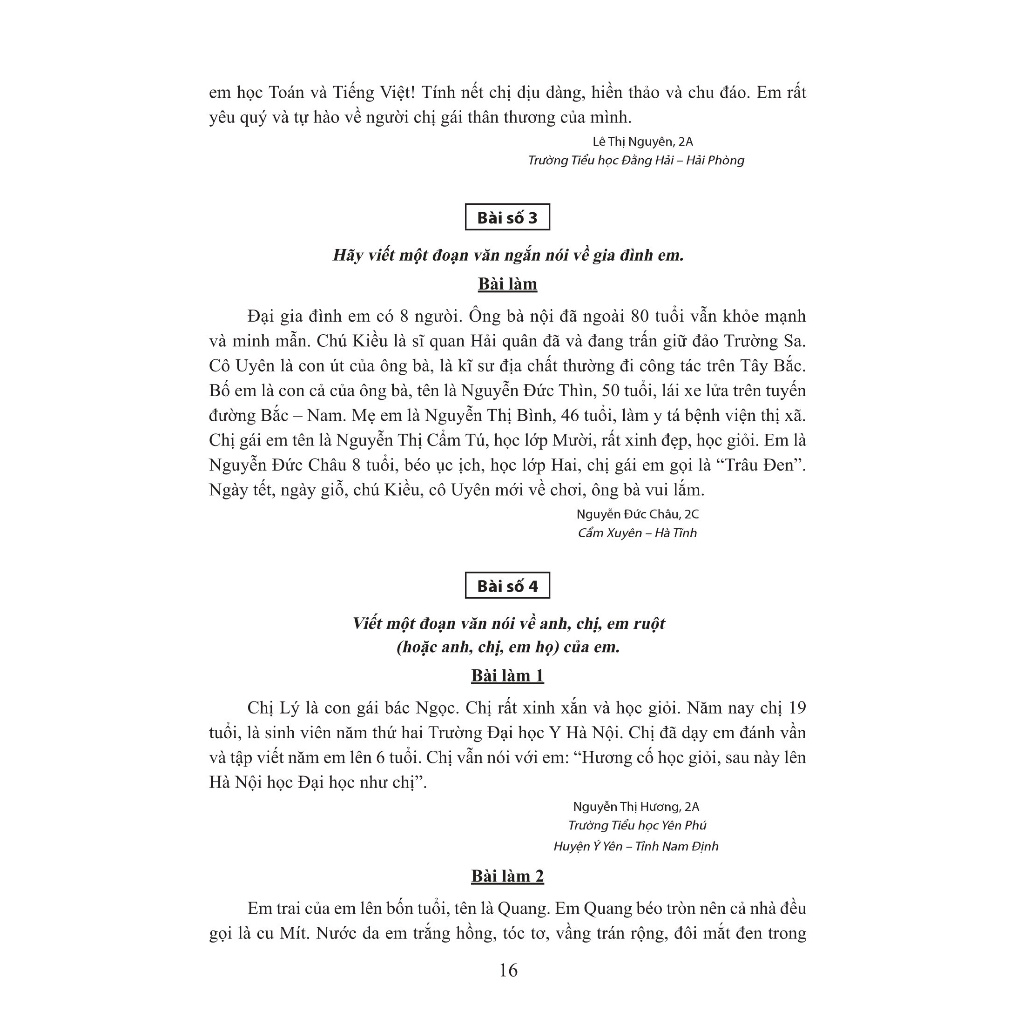 Sách: Tuyển Chọn Những Bài Văn Miêu Tả Lớp 2