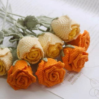 Hoa hồng len hanmade, hoa hồng len (bông nhỏ)