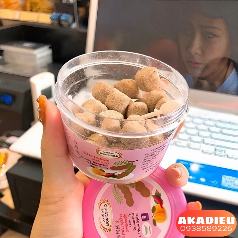 Kẹo Me Dẻo Xí Muội MONIEGOLD Thái Lan hũ 50g