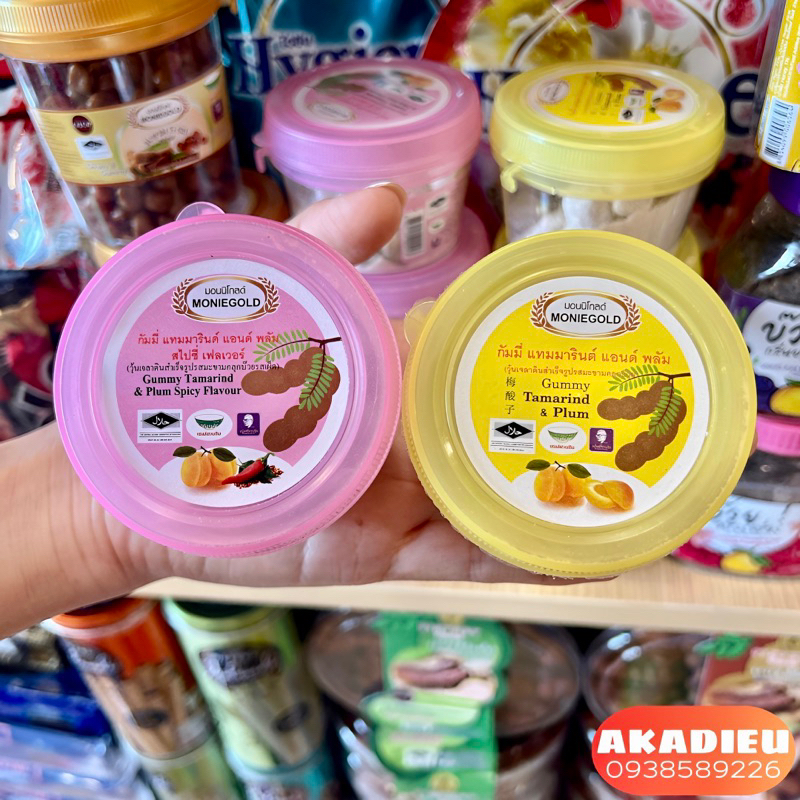 Kẹo Me Dẻo Xí Muội MONIEGOLD Thái Lan hũ 50g