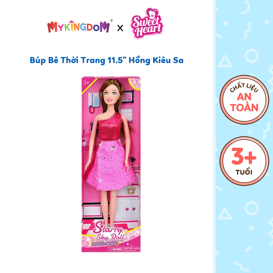 Đồ Chơi Búp Bê Thời Trang 11.5" Hồng Kiêu Sa SWEET HEART SK029A/PK