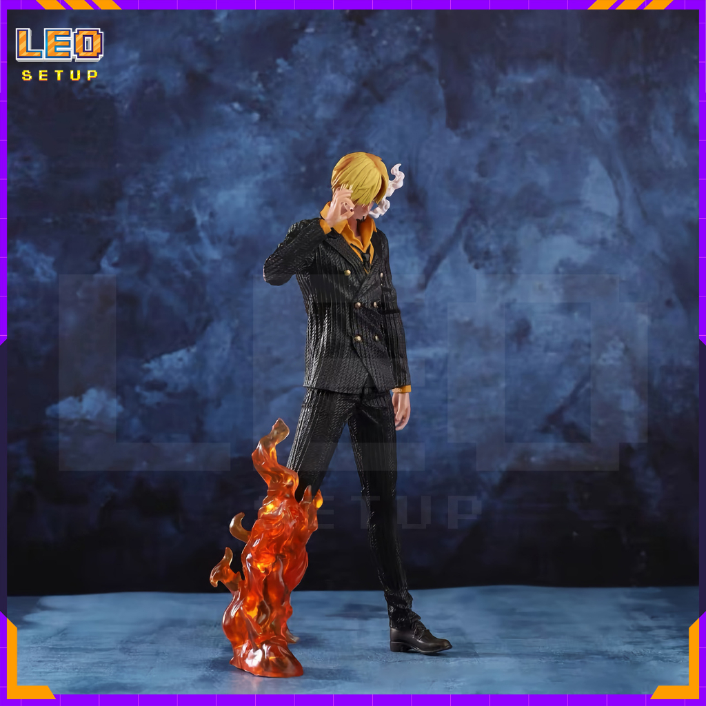 Mô hình nhật vật anime Sanji Vinsmoke trong băng mũ rơm One Piece figure full box cực nét cao 31cm by Leo Setup