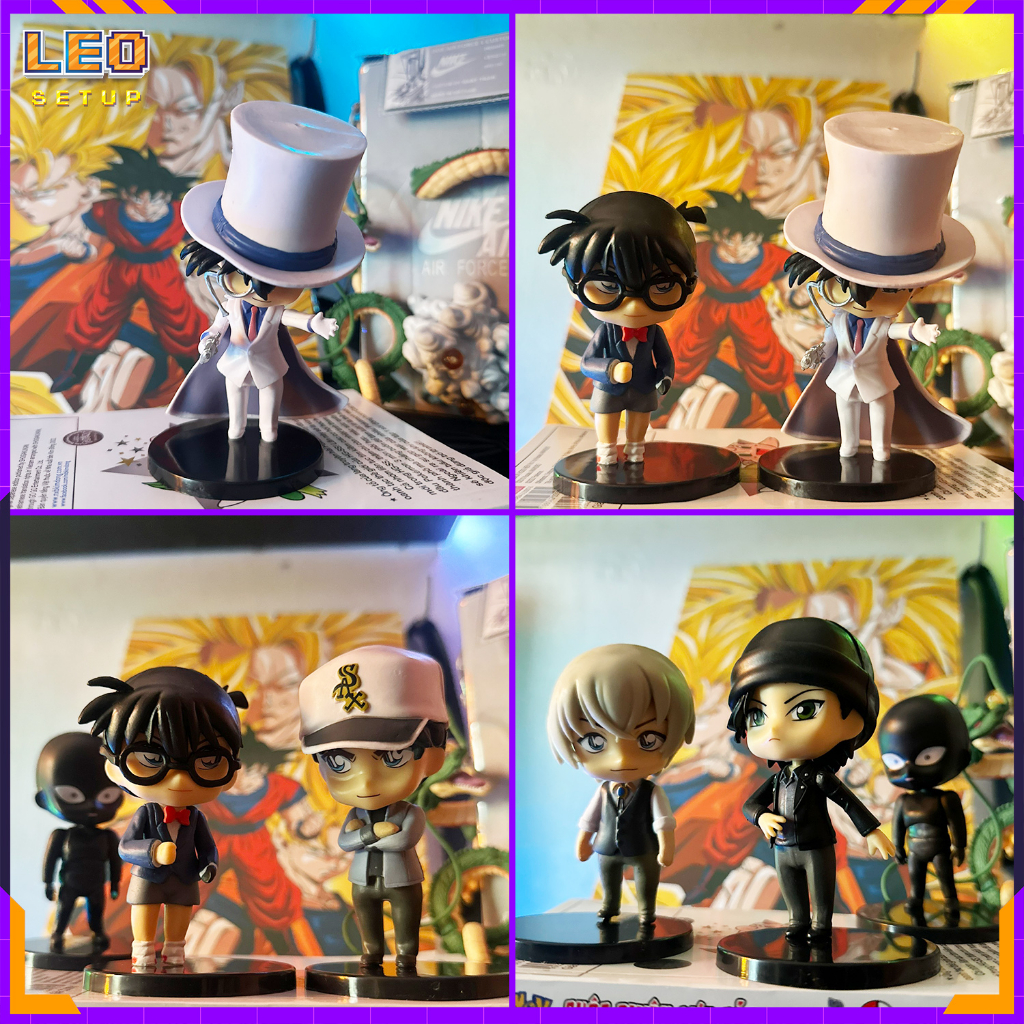 Mô Hình Nhân Vật Hoạt Hình Conan - 12 Figure mini Anime Thám tử lừng danh Conan by Leo Setup