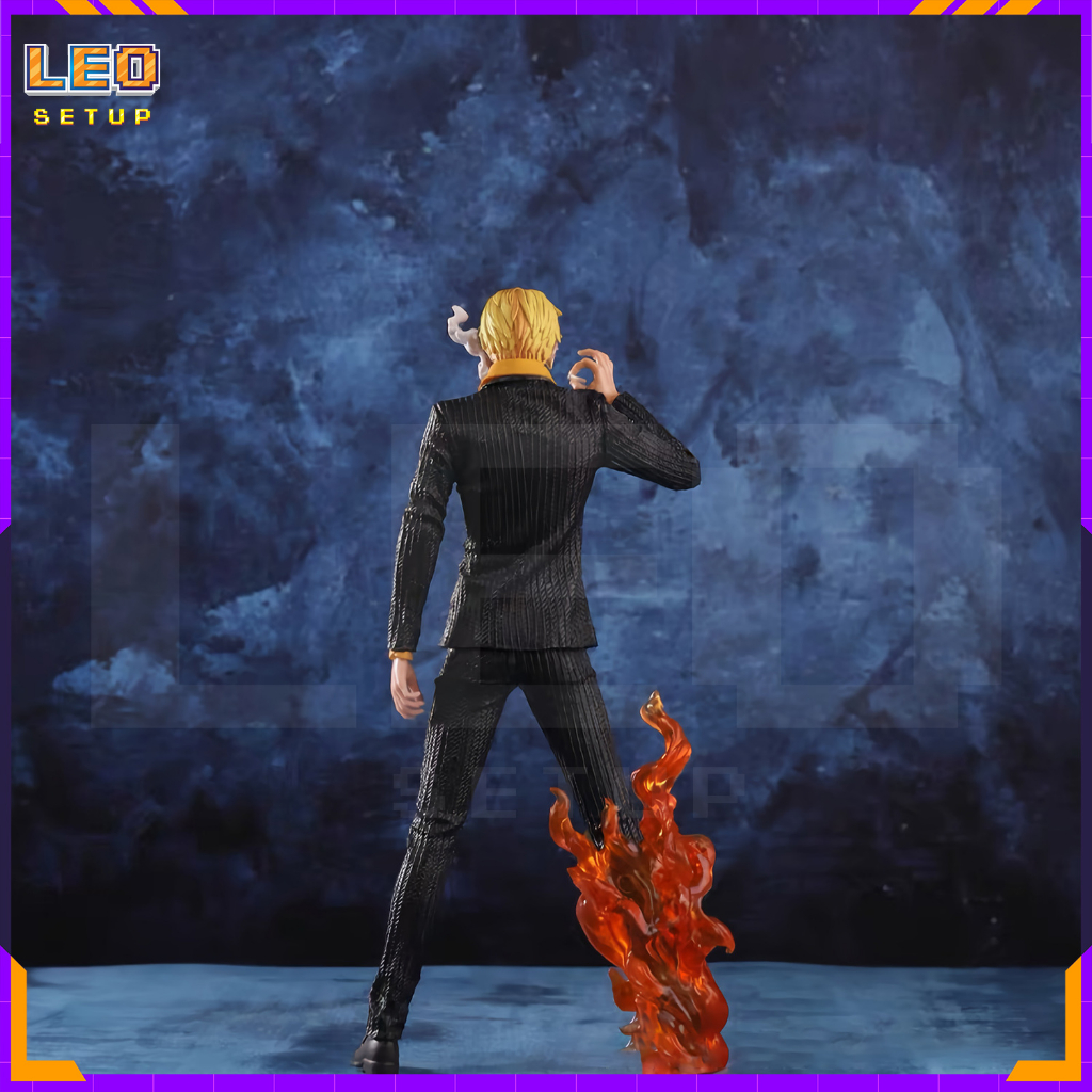Mô hình nhật vật anime Sanji Vinsmoke trong băng mũ rơm One Piece figure full box cực nét cao 31cm by Leo Setup