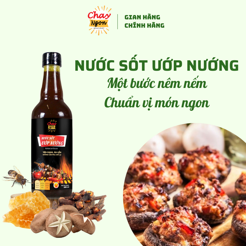 Nước Sốt Ướp Nướng CHAY NGON HÙNG PHÁT Chai 500ml