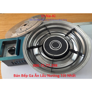 Bếp ga lẩu nướng đa năng, bếp lẩu nướng 2 trong 1 bằng ga, bếp nướng kết hợp lẩu âm bàn, Bếp ga lẩu nướng BBQ