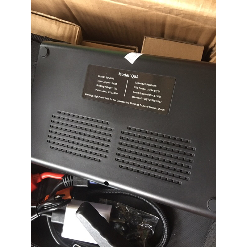 KÍCH BÌNH BƠM LỐP KẸP THÔNG MINH : 99.800mAh CHÍNH HÃNG SOULOR