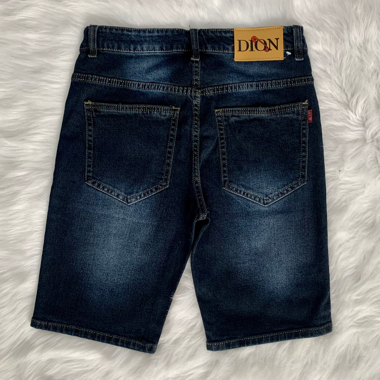 Quần Short Jean Nam Co Dãn THOITRANG24H Màu Xanh Đen Không Ra Màu Khi Giặt Thoáng Mát Dễ Phối Đồ