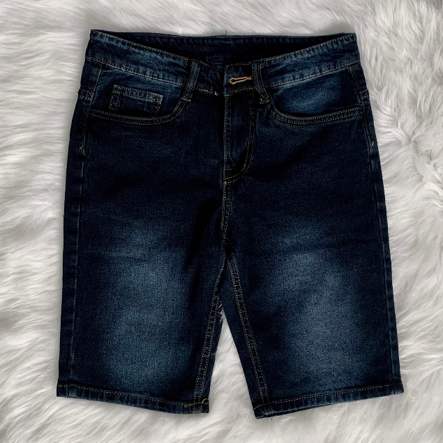 Quần Short Jean Nam Co Dãn THOITRANG24H Màu Xanh Đen Không Ra Màu Khi Giặt Thoáng Mát Dễ Phối Đồ