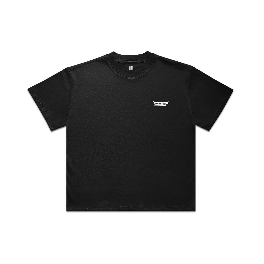 Áo thun thêu logo Sagoniz Cotton 95% form dáng Boxy năng động, thấm hút mồ hôi