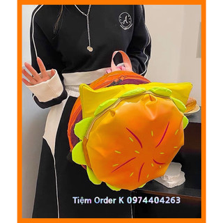 ORDER♥️Balo Bánh Hamburger Đồ Ăn(ảnh thật)Size45x35x15cm