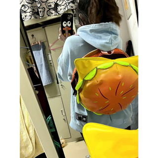 ORDER♥️Balo Bánh Hamburger Đồ Ăn(ảnh thật)Size45x35x15cm