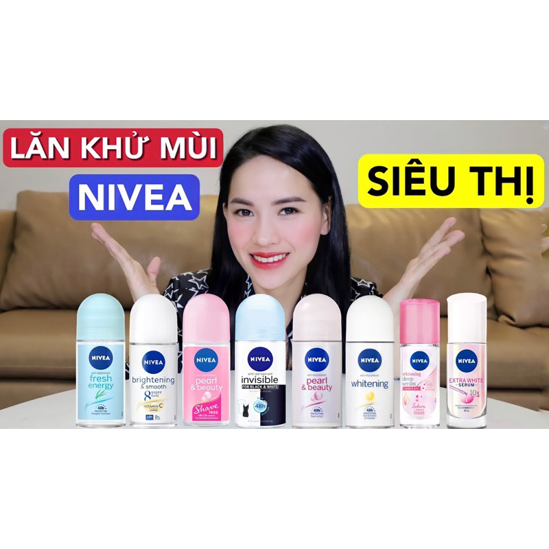 Lăn Khử Mùi NIVEA- Dưỡng trắng mịn, giảm thâm hiệu quả✅