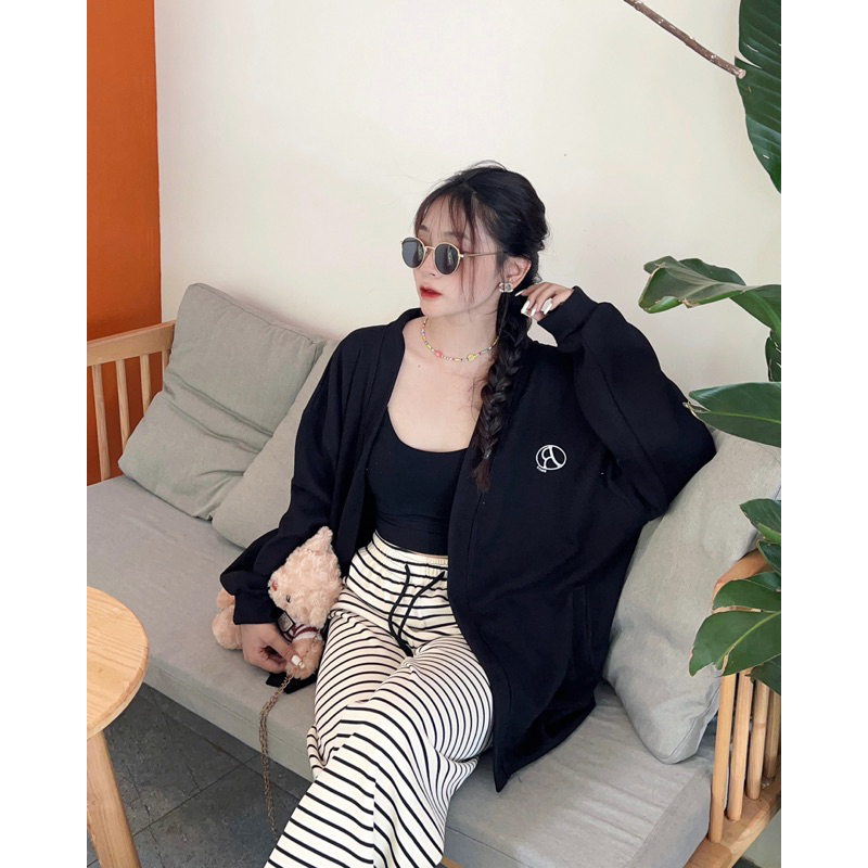 Áo cardigan thêu logo R 2822