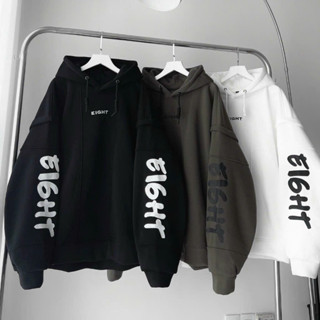 Áo Khoác Hoodie Nam Nữ chất nỉ ngoại In Eight tay giả 2 lớp siêu ngầu Hoco41 41
