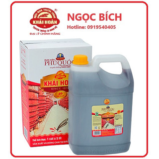 Nước mắm Khải Hoàn cal 5 lít 40 đạm