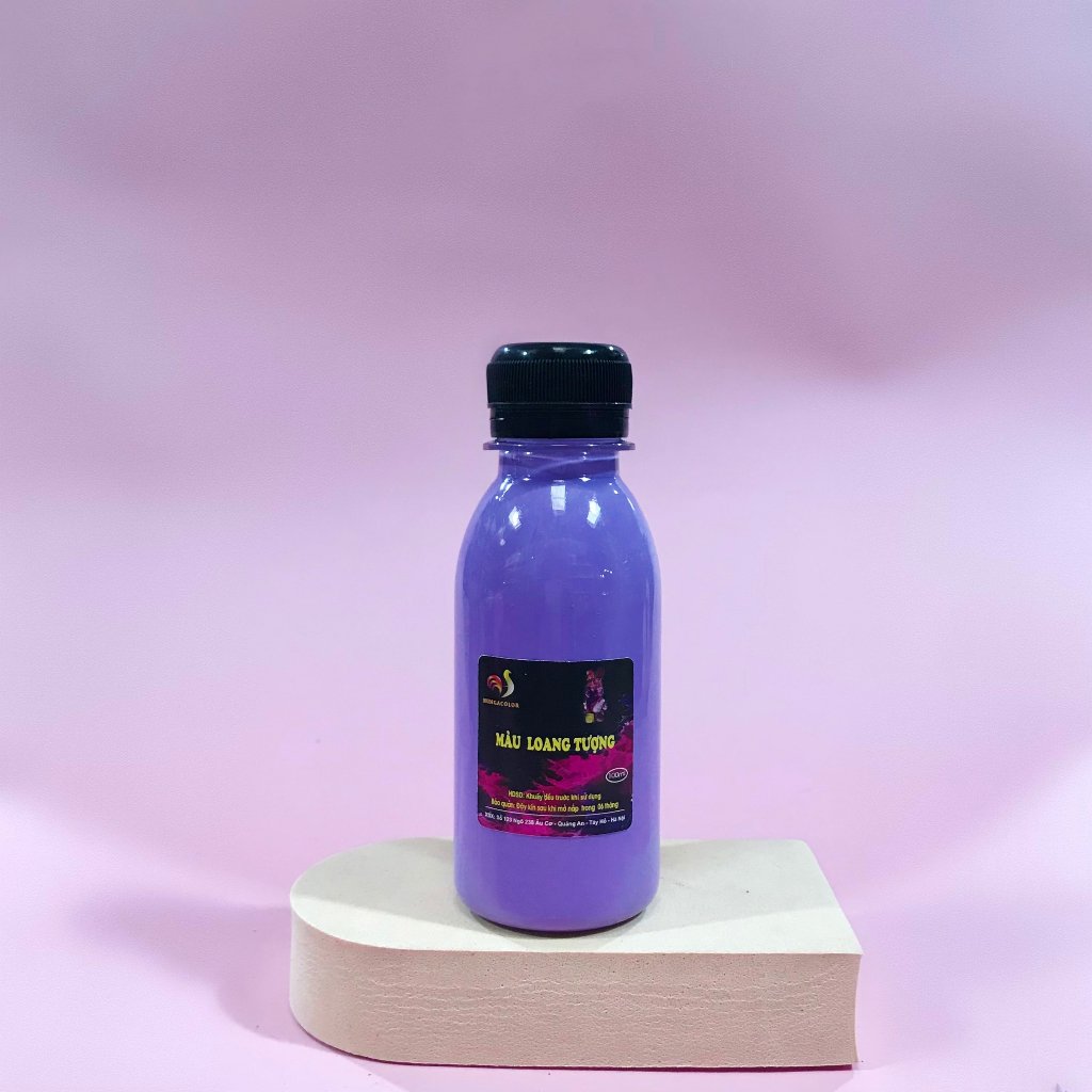 Màu Đổ Loang Hungacolor Chai 100ml DIY Đổ Màu Acrylic Tượng Gấu Bearbrick, Tập Vẽ Tranh Độc Đáo