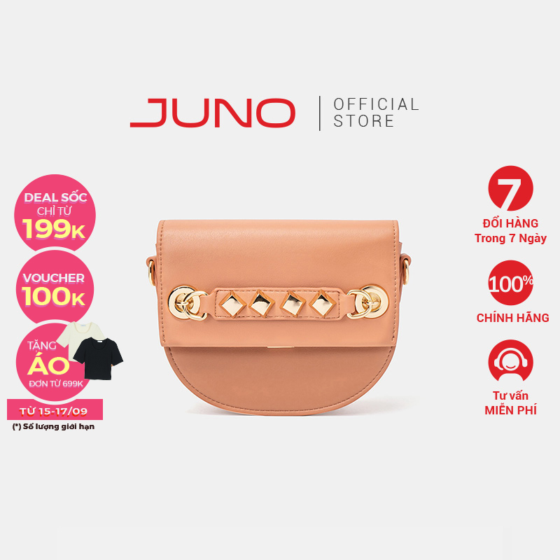Túi Xách Nhỏ Nữ Thời Trang JUNO Kiểu Dáng Bán Nguyệt TXN627