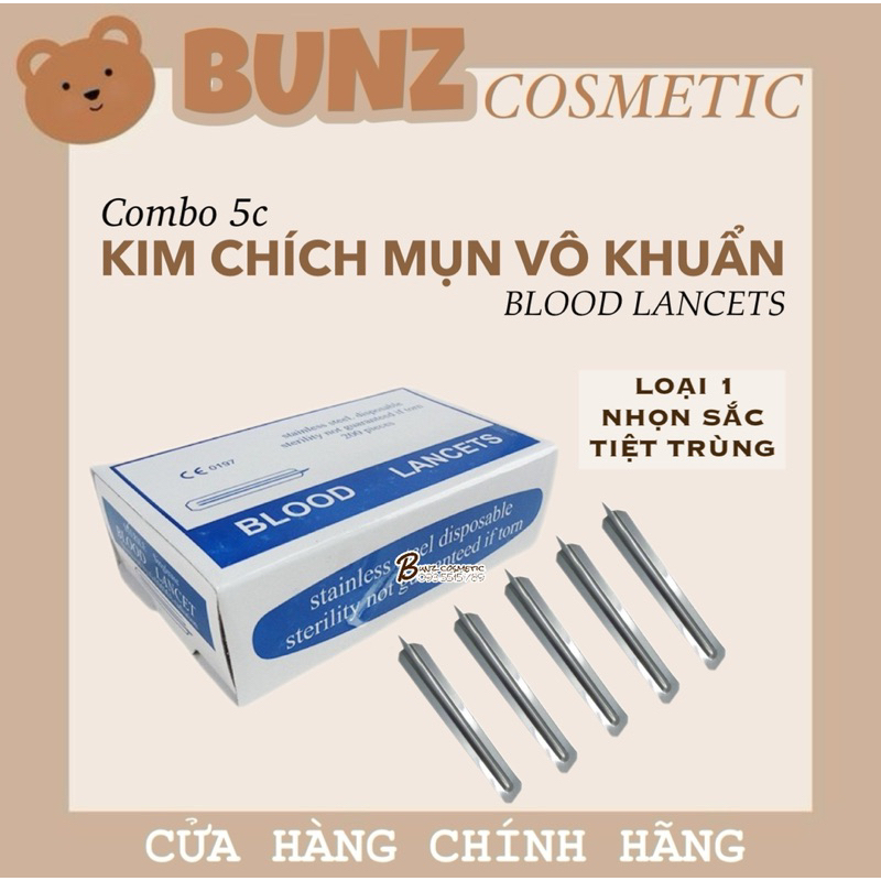 Kim chích mụn vô khuẩn chuyên dùng spa