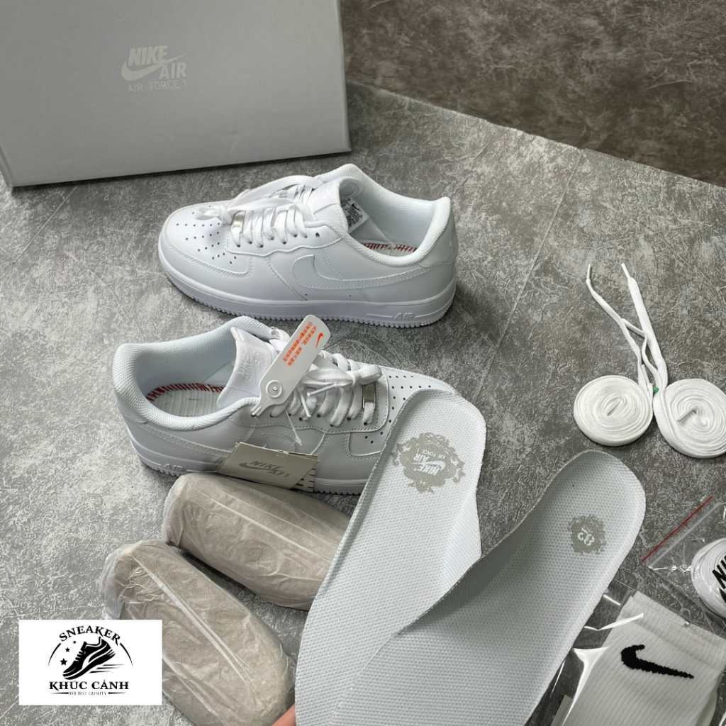 _Air Force 1 Trắng, Giày Sneaker AF1 Hàng Cao Cấp Full Size Nam Nữ, Hàng Full Box + Bill