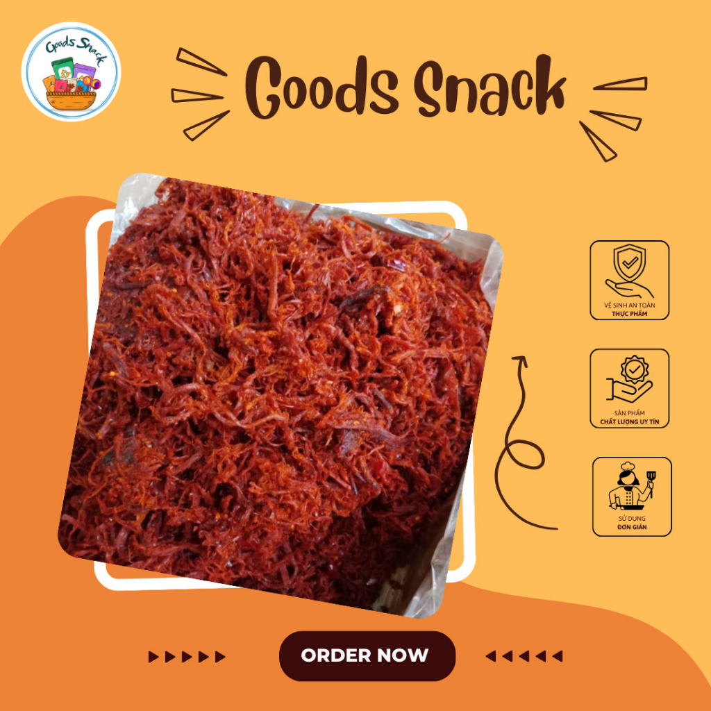 KHÔ BÒ XÉ SỢI THƠM NGON ĐẬM VỊ , GÓI 100GR