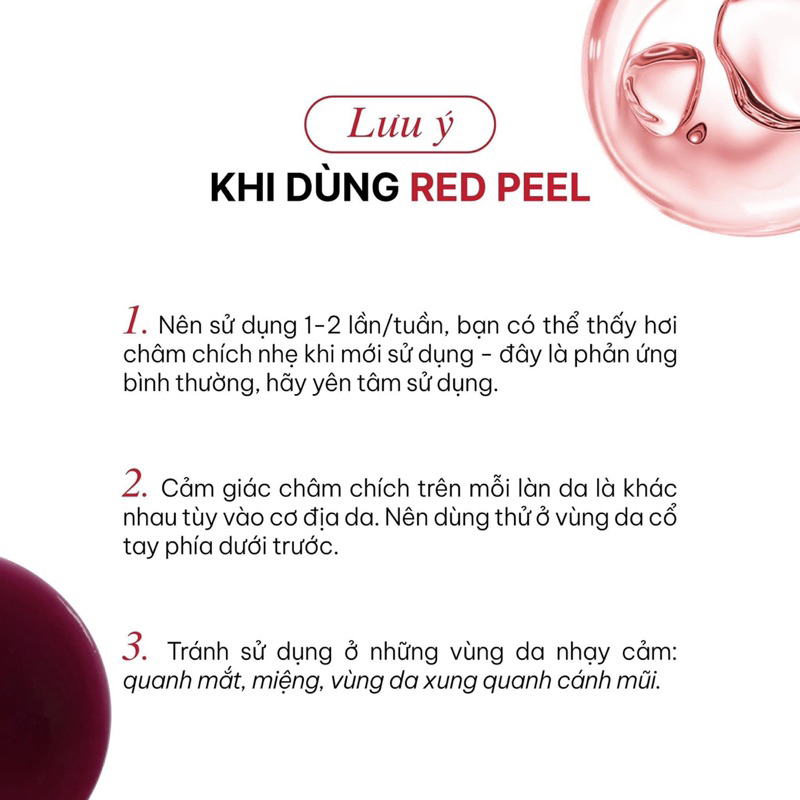 Thay Da Sinh Học Red Peel Tingle Serum So Natural Tẩy Da Chết Làm Sáng Mờ Thâm Tái Tạo Da Giảm Mụn