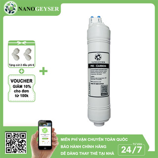 Lõi đúc máy lọc nước số 2, Lõi Pre Carbon, Dùng cho máy lọc nước RO lõi đúc, Geyser Slim, Karofi, Kangaroo, Sunhouse...