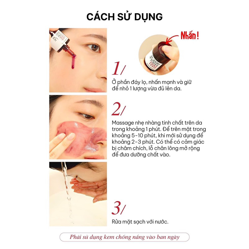 Thay Da Sinh Học Red Peel Tingle Serum So Natural Tẩy Da Chết Làm Sáng Mờ Thâm Tái Tạo Da Giảm Mụn