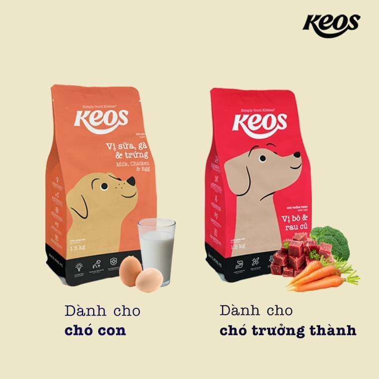 thức ăn keos chó lớn 1,5kg