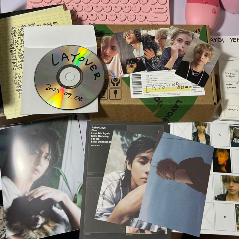 Tách lẻ photocard, album rỗng V Layover BTS