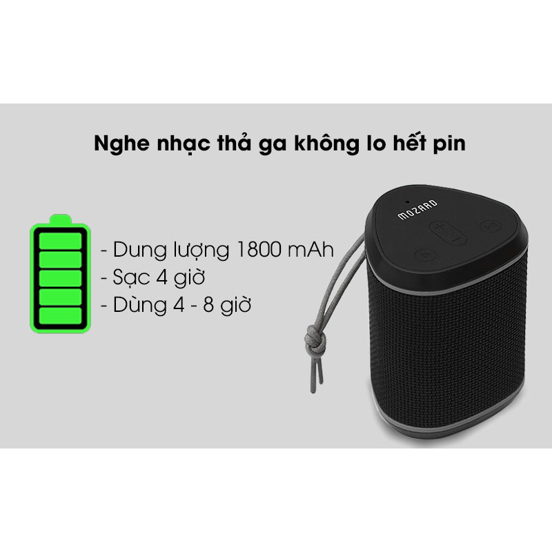 Loa Bluetooth Mozard Y550 Plus Gắn Thẻ nhớ Micro SD và Jack 3.5 mm