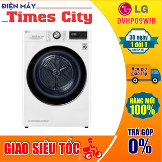 Máy sấy bơm nhiệt lg dvhp09w 9kg màu trắng