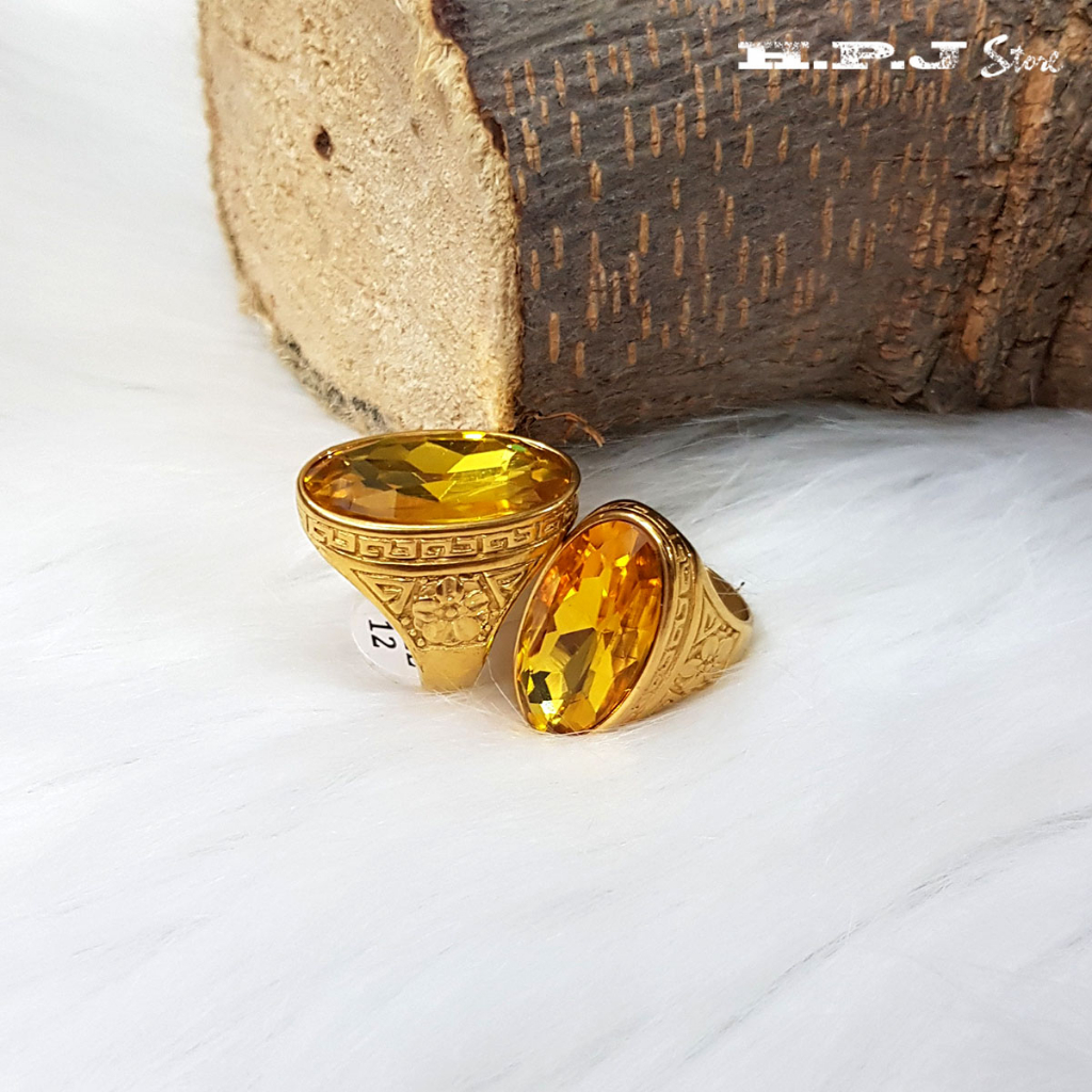 Nhẫn nam mặt đá to, bự và dài.