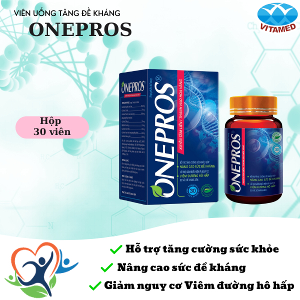 Onepros - Tăng Cường Sức Đề Kháng, Hỗ Trợ Giảm Viêm Đường Hô Hấp Hộp 30 Viên