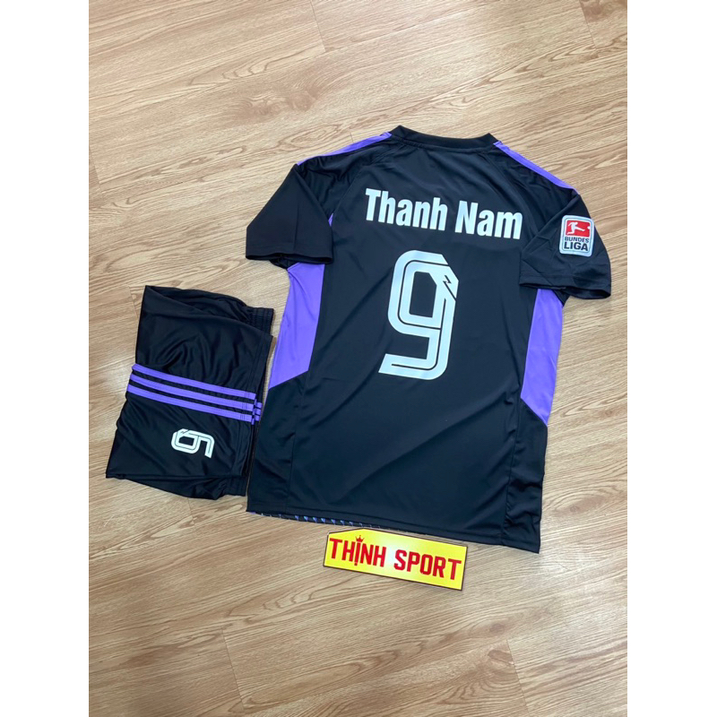 In tên số, quần áo đá banh, bóng đá Bayern Munich đen