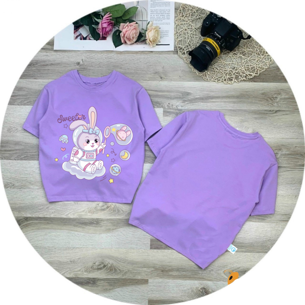 Áo thun bé gái-mẫu BG05 từ 7kg đến 25kg chất vải mềm thấm hút mồ hôi-BGO5