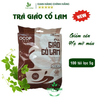 Trà Giảo cổ lam THÁI HƯNG Bịch 100 túi lọc 5g Giảm cân, hạ mỡ máu, hạ đường huyết, ổn định tim mạch