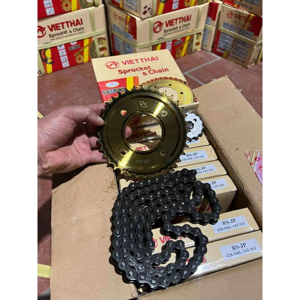 Nhông sên dĩa Việt thái cho các dòng xe dream, wave, RS , Sirius