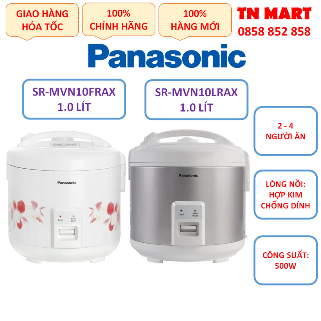 Nồi cơm điện Panasonic 1.0 - 1.8 Lít, Siêu Bền, Bán Chạy, chính hãng, bảo hành 12 tháng