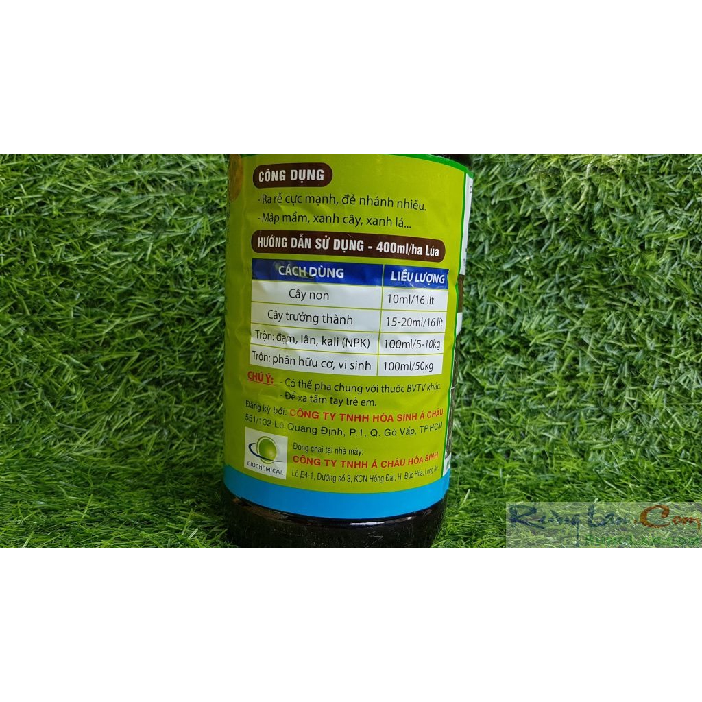 Acroots 10sl phân bón siêu ra rễ đẻ nhánh bật mầm cho cây trồng và hoa lan chai 1lit