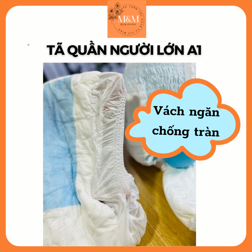 [Rẻ vô địch] 1 Miếng Tã quần người lớn A1 size M/L/XL siêu thấm hút, chống tràn, siêu tiết kiệm