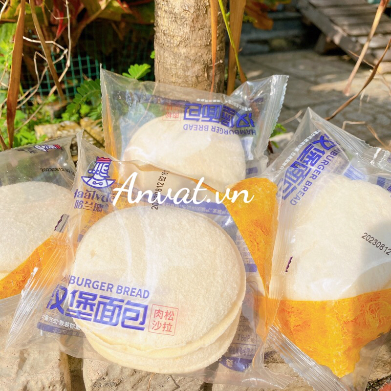 Bánh Mì Hamburger Salad Sữa Chua Kẹp Chà Bông