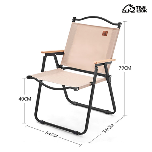 Ghế gấp camping TANLOOK Màu vài vải đen thiết kế gọn du lịch ,cafe ,ban công, câu cá hàng nhập nguyên chiếc