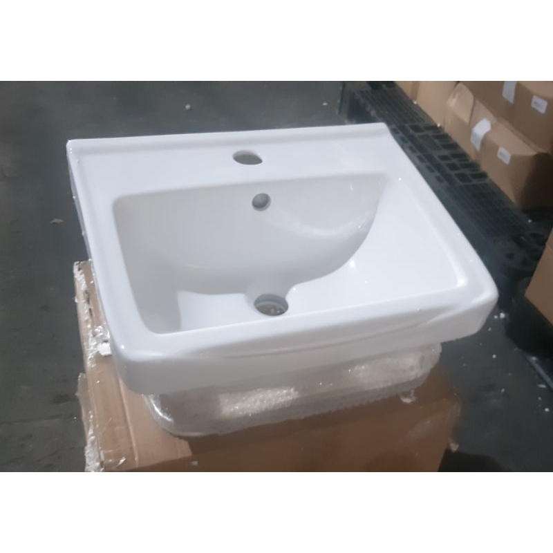 Lavabo rửa mặt treo tường khung chân inox kèm bát treo