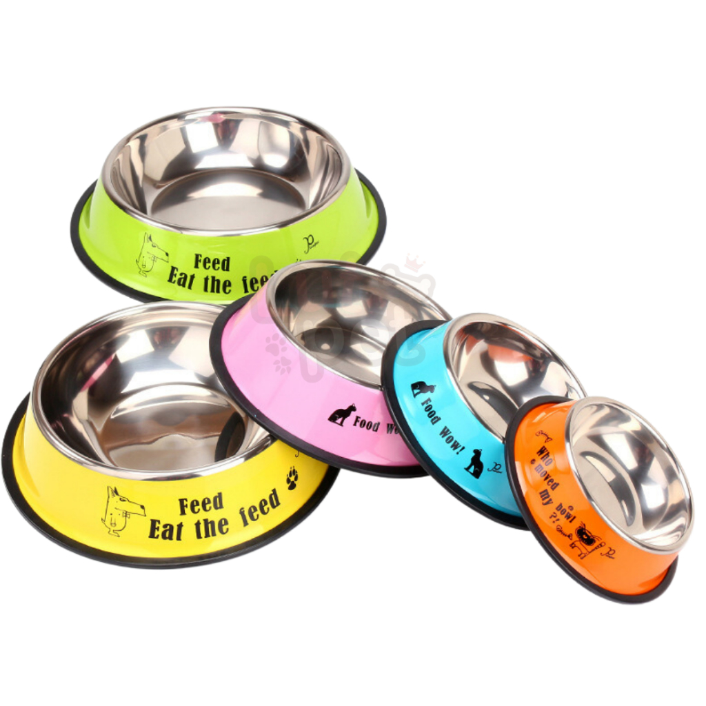 Bát ăn inox chó mèo hình cute cao cấp - lutpet