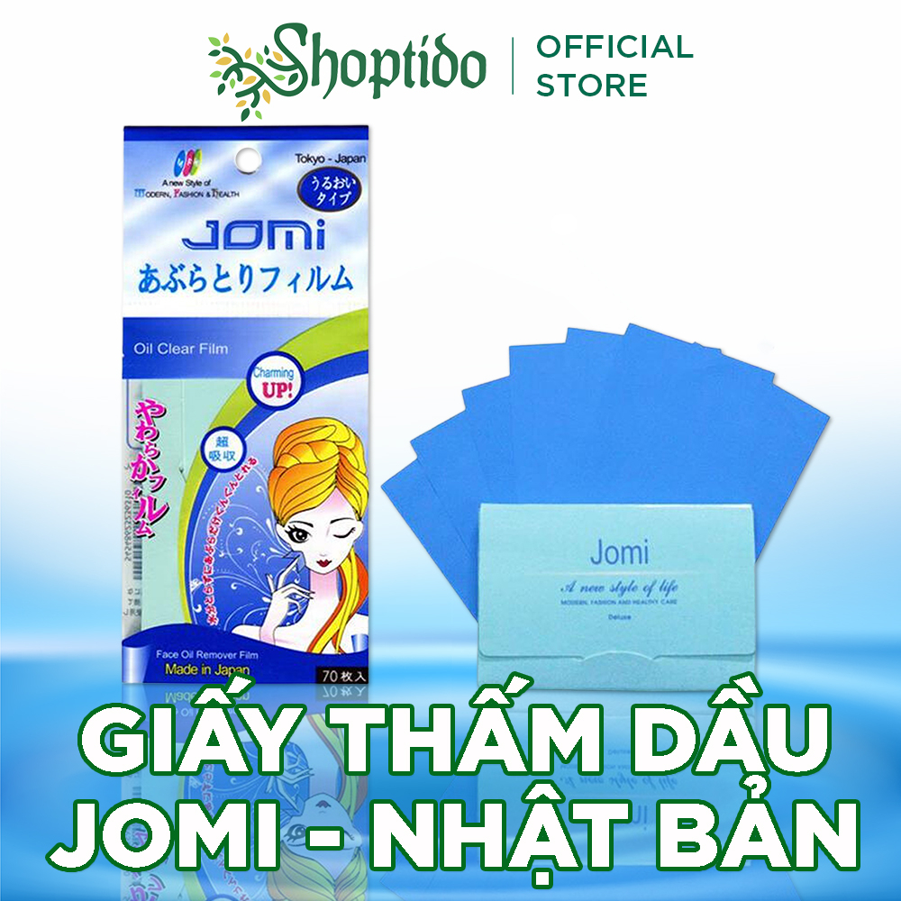 Film thấm dầu Jomi Nhật Bản Oil Clear Film Japan Jomi gói 70 tờ NPP Shoptido